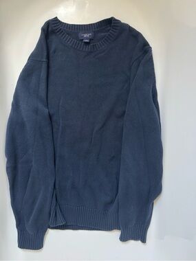 Lands' End Men’s Crewneck Sweater in Dark Navy